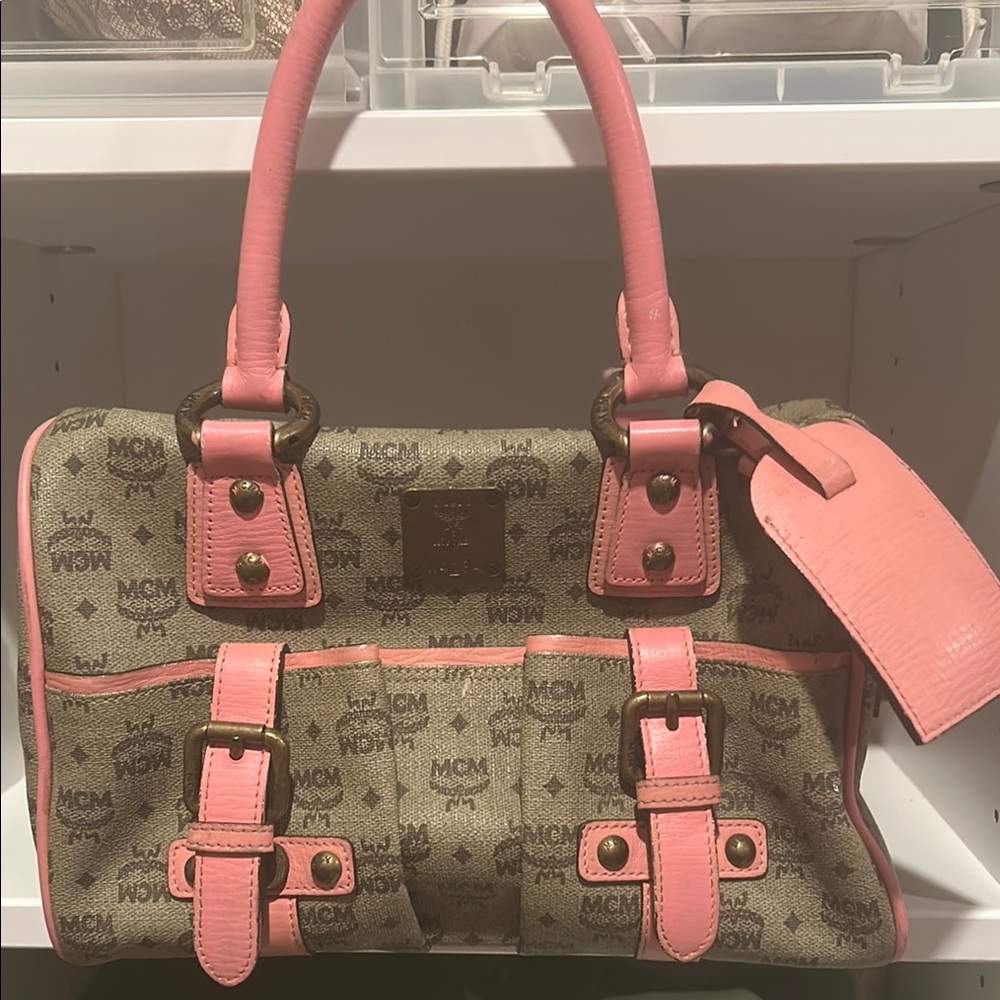 MCM Pink and Brown Women's Bag